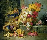 Modeste Carlier Still Life with Grapes painting